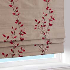Red Osaka Roman Blind