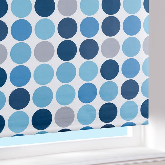 Blue Spots Roller Blind