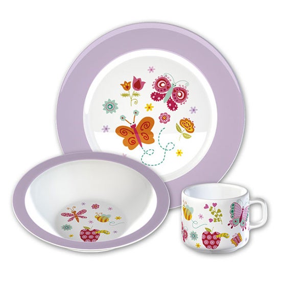 Kids Butterflies Collection Melamine Set