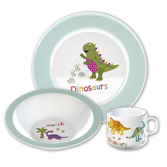 Kids Dinosaur Collection Melamine Set