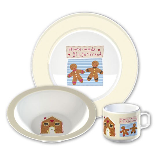 Kids Gingerbread Man Collection Melamine Set