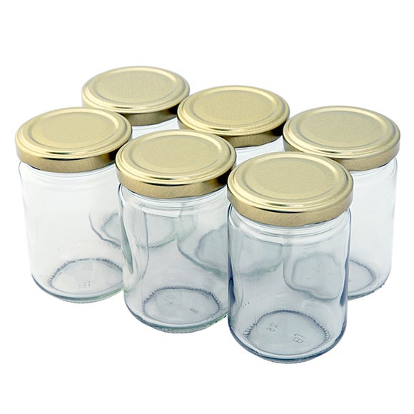 Tala Pack of 6 Glass Screw Top Jars