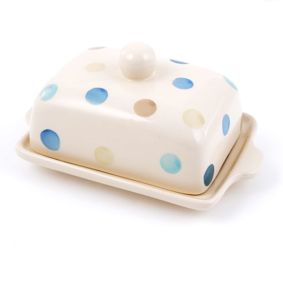 Blue Country Spot Collection Butter Dish with Lid