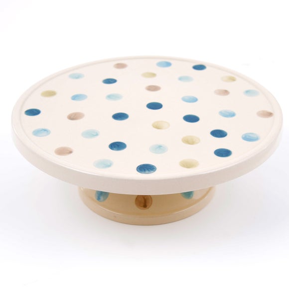 Blue Country Spot Collection Footed Cake Stand