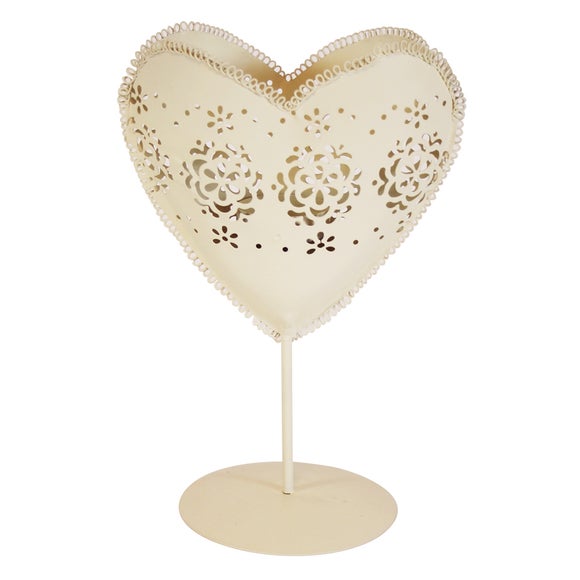 Classic Elegance Collection Heart Tea Light Holder