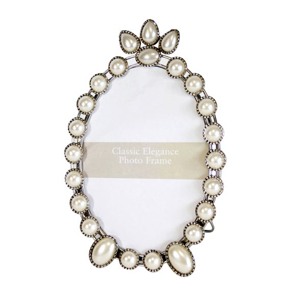 Classic Elegance Collection Pearlised Oval Frame