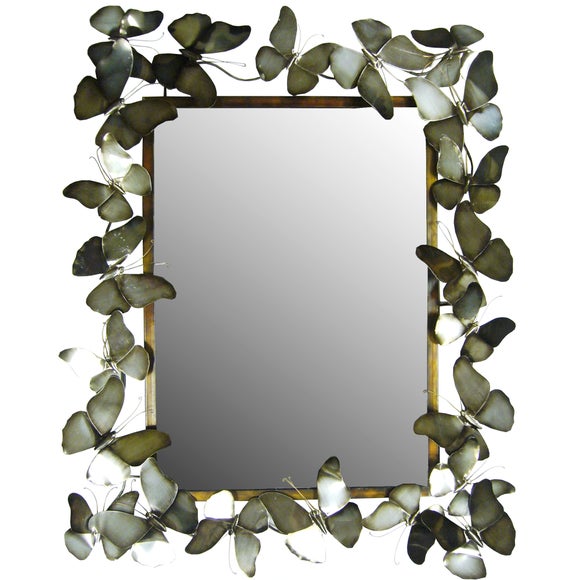 Butterfly Bevelled Mirror