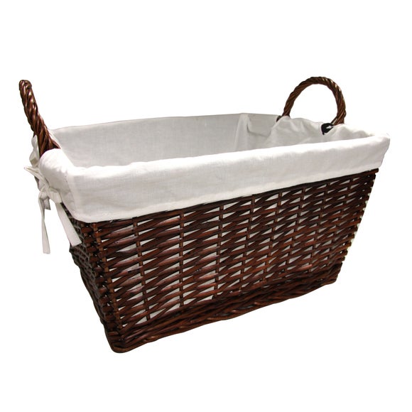 Chestnut Lined Bread Basket