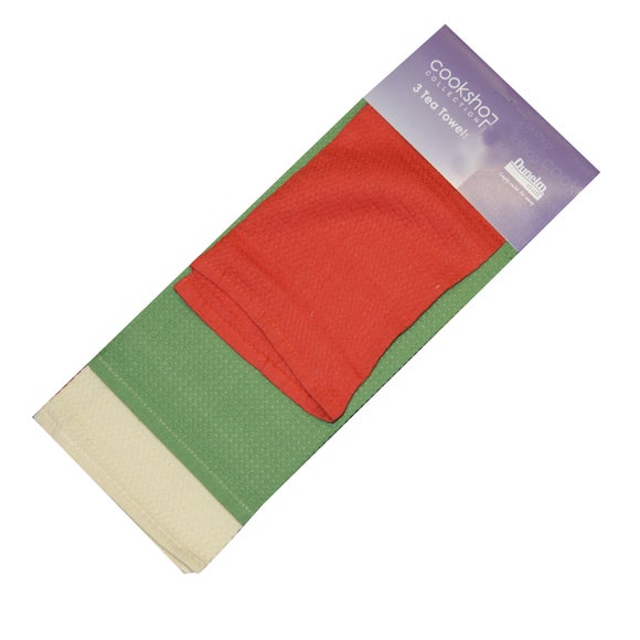 Pack of 3 Terracotta Waffle Tea Towels
