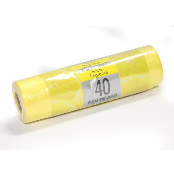 Pack of 40 Lemon Fragranced Bin Liners