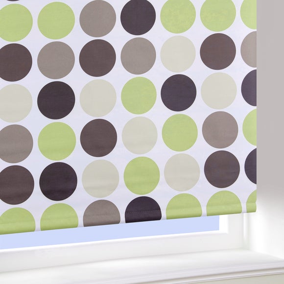 Green Spots Roller Blind