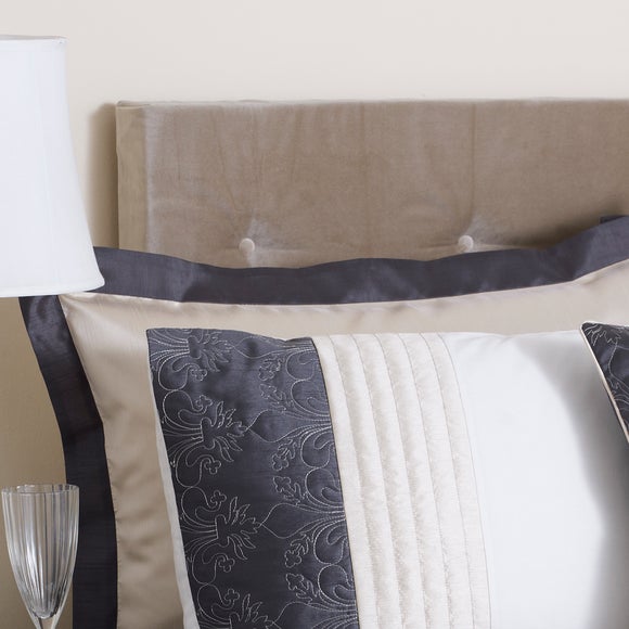 Charcoal Fleur De Lys Collection Oxford Pillowcase