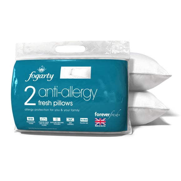 Fogarty Forever Fresh Anti Allergy Pair of Pillows