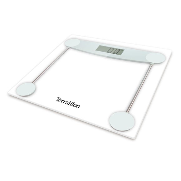 Hanson HX5000 150kg Clear Glass Electronic Bathroom Scales Dunelm