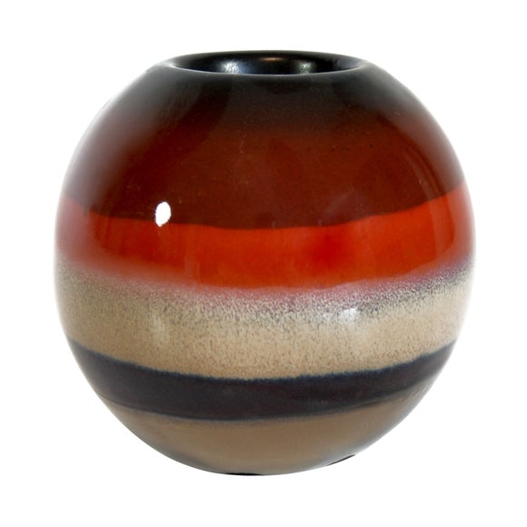 Burnt Sienna Collection Glazed Tea Light Holder Dunelm