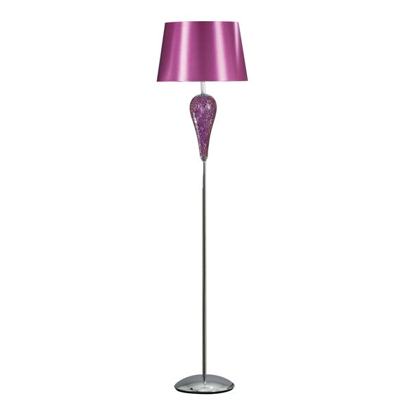 Crackle Glass Floor Lamp