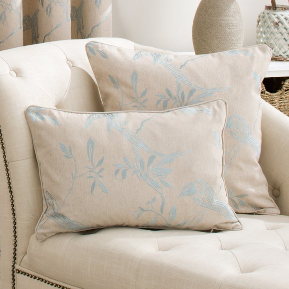 Duck Egg Songbird Collection Cushion Dunelm