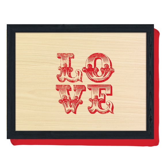 Red Britpop Collection Love Lap Tray