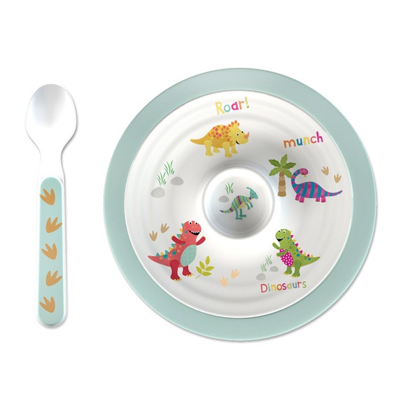 Dinosaur Collection Egg Cup and Spoon Set