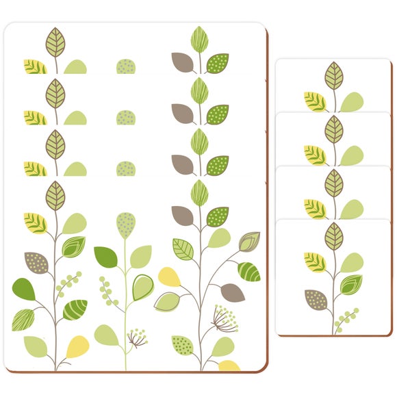 Modern Country Leaf Collection Placemats and Coasters