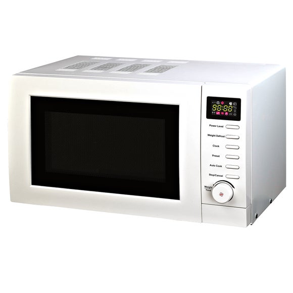 White Digital Microwave