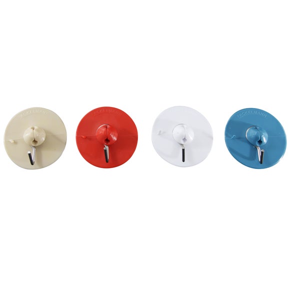 Pack of 4 Suction Hooks
