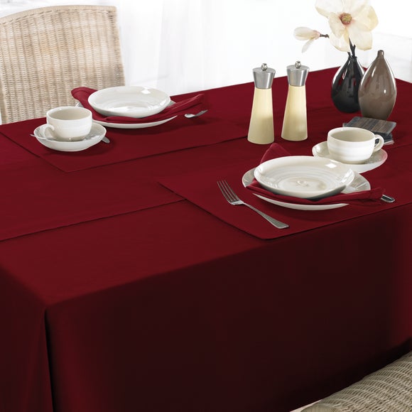 Cranberry Madeira Collection Tablecloth