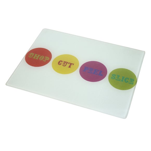 Brit Pop Glass Work Surface Protector