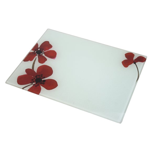 Red Painted Poppy Collection Work Top Saver