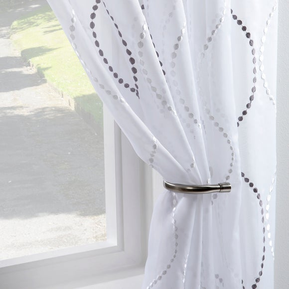 Ivory Ogee Voile Panel