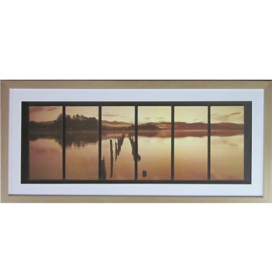 Floating 6 Section Framed Print