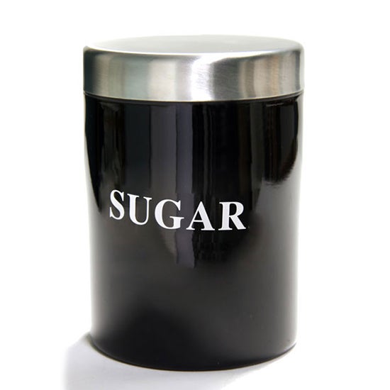 Black Spectrum Collection Sugar Canister
