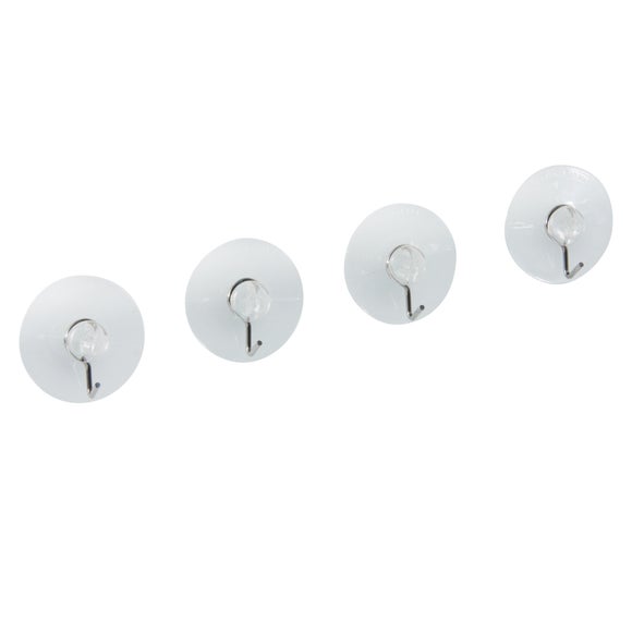 Pack of 4 Suction Storage Hooks