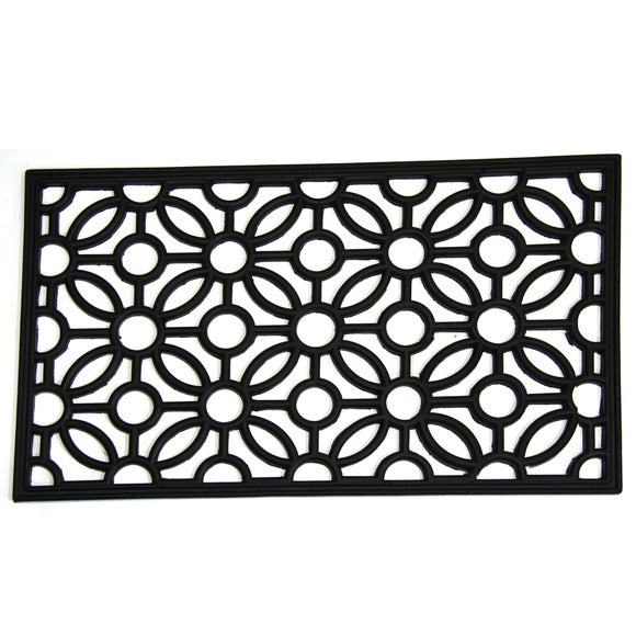 Floral Rubber Doormat