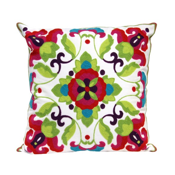 Red Azami Filled Cushion Dunelm