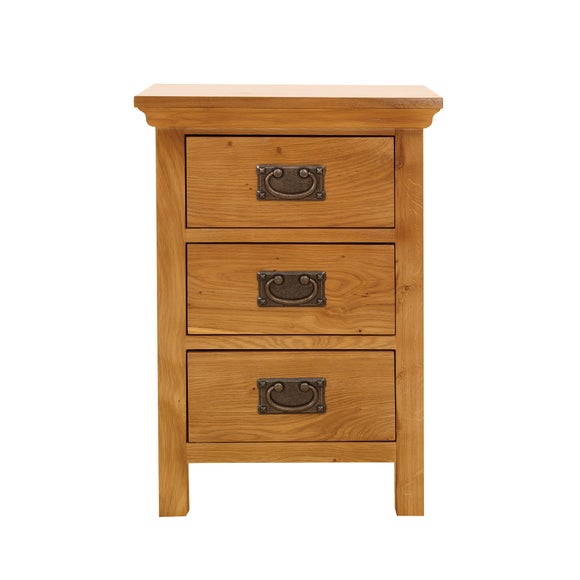Dorchester Oak Bedside Unit Dunelm