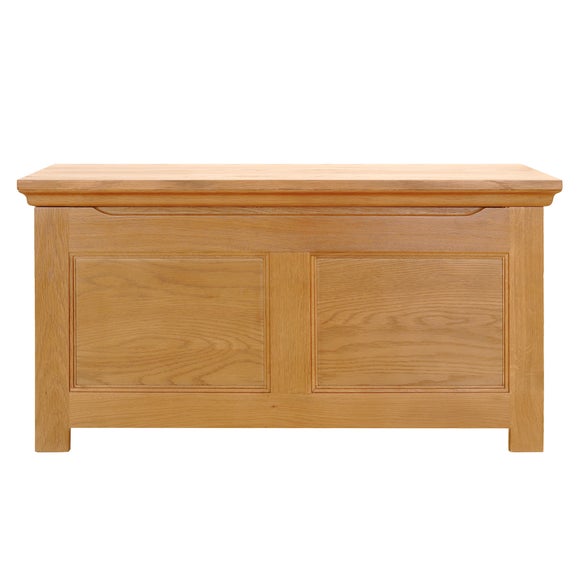 Dorchester Oak Blanket Box Dunelm