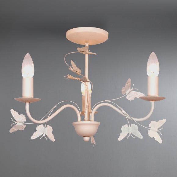 Vintage Butterfly 3 Light Fitting