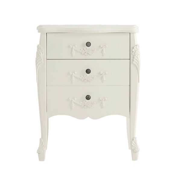 Toulouse White 3 Drawer Chest
