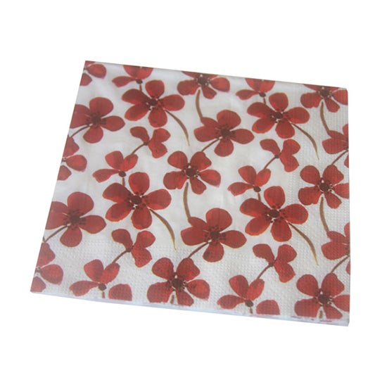 Red Painted Poppy Collection Paper Napkins