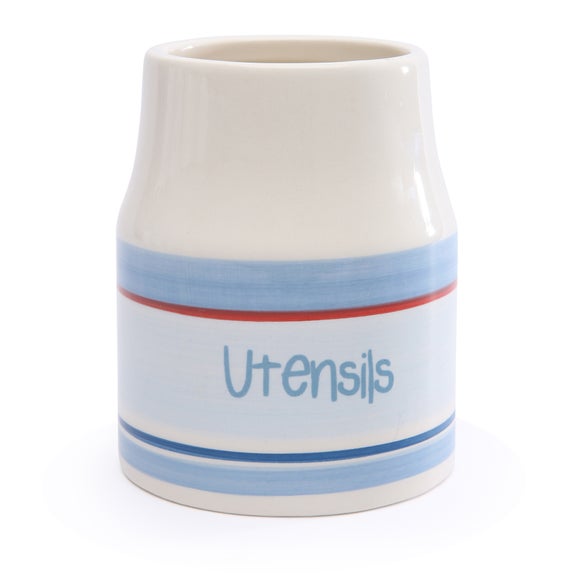 Brighton Striped Collection Utensil Storage Jar