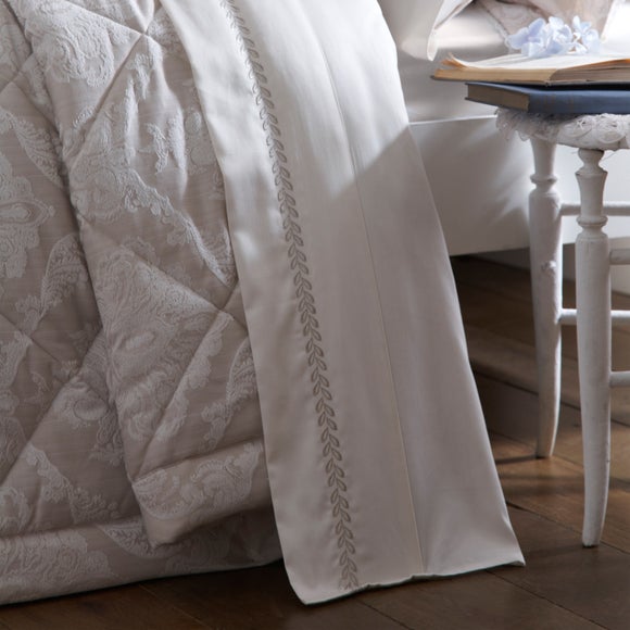 Dorma Natural Aveline Collection Flat Sheet