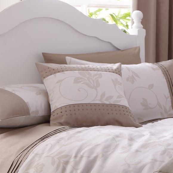 Champagne Evelyn Collection Filled Cushion