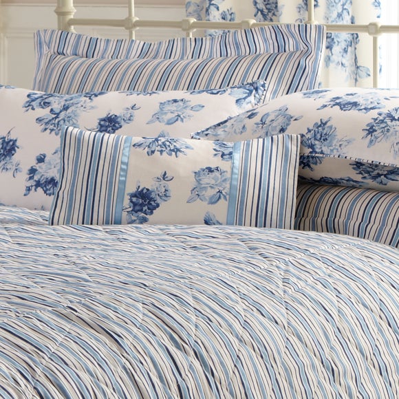 Blue Annabella Collection Filled Cushion