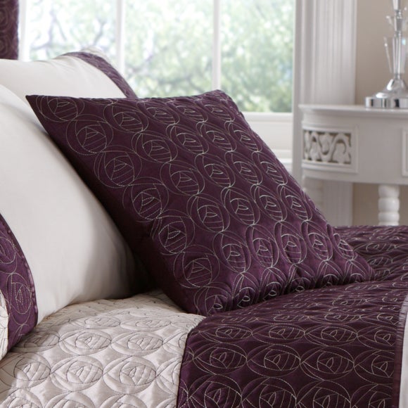 Plum Nouveau Rose Collection Cushion