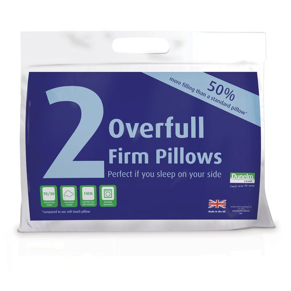 Overfull Firm Pair of Pillows