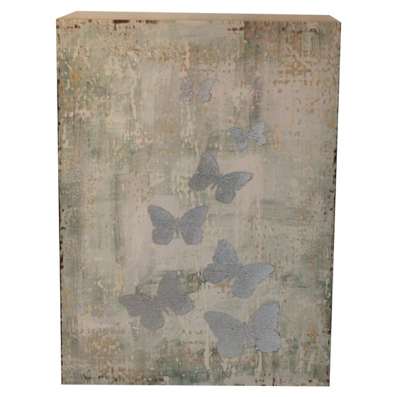 Duck Egg Days Collection Butterfly Canvas