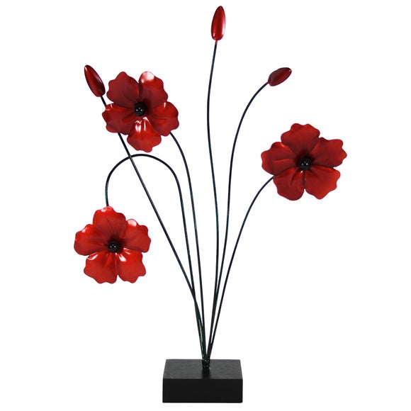 Ruby Collection Poppy Sculpture