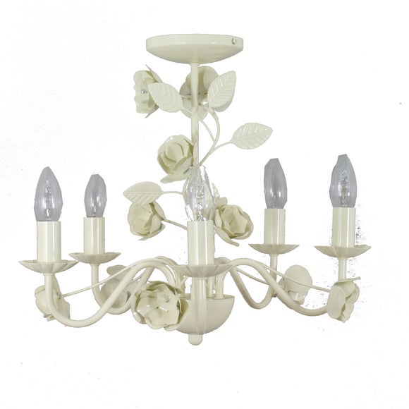 Vintage Rose 5 Light Fitting