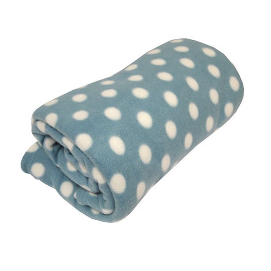 Teal Spots Pet Fleece